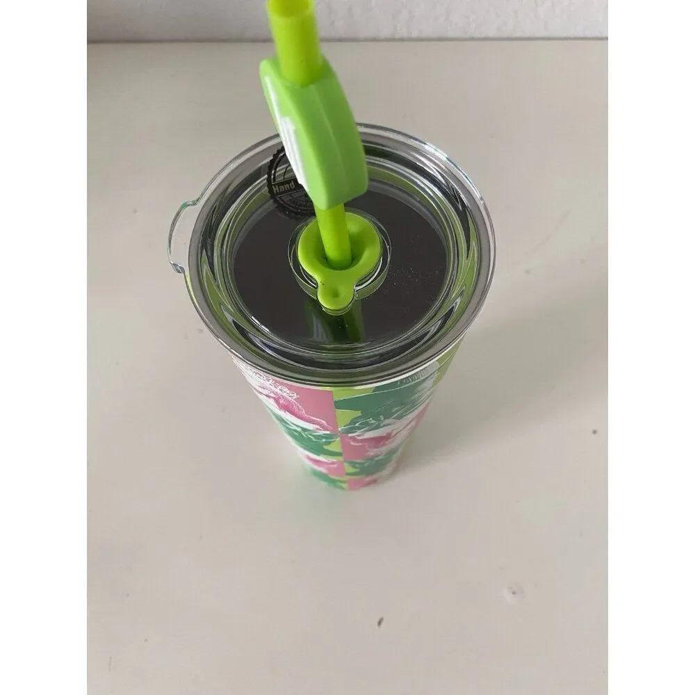 Universal Studios WICKED Elphaba And Glinda Metal Tumbler With Straw‎ NEW